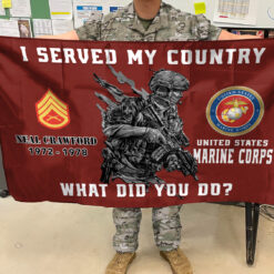 US Marine Corps Flying Flag - THFCustom24103101 - 3×5 Feet(90×150 Cm)