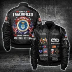 Air Force Badge, Service Before Self - Bomber Jacket