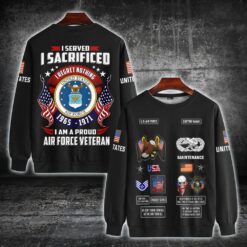 Air Force Badge, Honor The Fallen - Sweatshirt