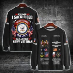 Navy Badge, No One Gets Left Behind - Sweatshirt