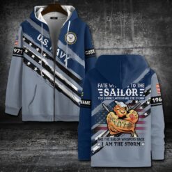 US Navy, Freedom Over Fear - Zip Hoodie