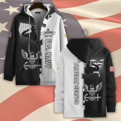 US Navy, E 8 Gold - Zip Hoodie