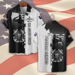 US Coast Guard, Remember - Honor - Respect - Short Sleeve Button Shirt