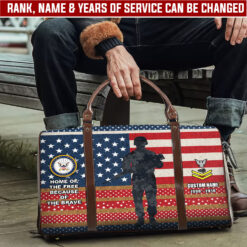 US Navy, Honor - Courage - Commitment - Travel Bag - Size L: 20.4 x 9.4 x 10.2 inches