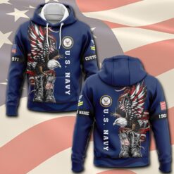 US Navy, Honor, Duty, Service - Hoodie
