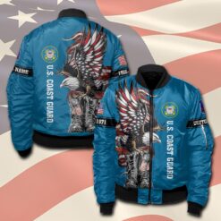 US Coast Guard, Remember - Honor - Respect - Bomber Jacket