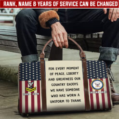 US Navy, Once A Sailor, Always A Sailor - Travel Bag - Size L: 20.4 x 9.4 x 10.2 inches