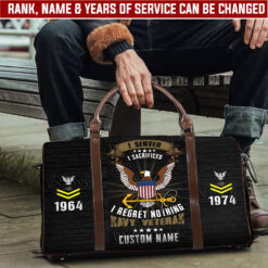 US Navy, By Sea, Air and Land - Travel Bag - Size L: 20.4 x 9.4 x 10.2 inches