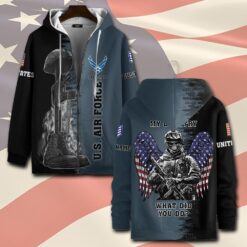 US Air Force , O 3 Air Force Captain - Zip Hoodie