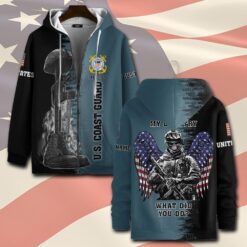 US Coast Guard, All Gave Some, Some Gave All - Zip Hoodie