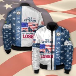 US Navy, E 3 White - Bomber Jacket