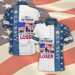 US Navy, By Sea, Air and Land - Polo Shirt