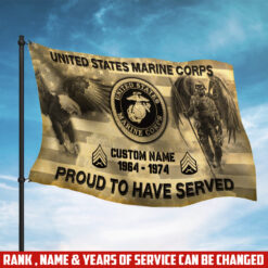 US Marine Corps, No One Fights Alone - Flying Flag 3×5 Feet(90×150 Cm)