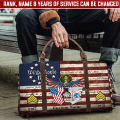 US Army, Proud Veteran - Travel Bag - Size L: 20.4 x 9.4 x 10.2 inches