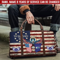 US Air Force, E 9 Air Force Command Chief Master Sergeant - Travel Bag - Size L: 20.4 x 9.4 x 10.2 inches