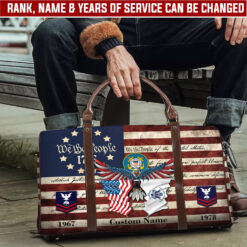 US Coast Guard, Honoring All Who Served - Travel Bag - Size L: 20.4 x 9.4 x 10.2 inches