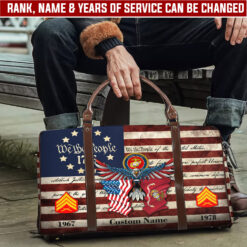 US Marine Corps, Honoring All Who Served - Travel Bag - Size L: 20.4 x 9.4 x 10.2 inches