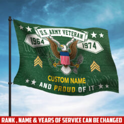 US Army, E 3 Army Private First Class - Flying Flag 3×5 Feet(90×150 Cm)