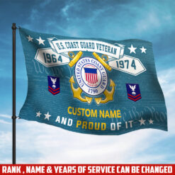 US Coast Guard, E 3 White - Flying Flag 3×5 Feet(90×150 Cm)