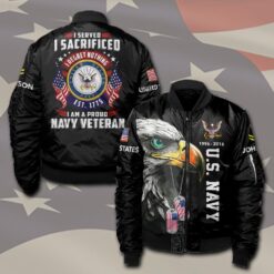 US Navy, No One Gets Left Behind - Bomber Jacket