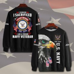 US Navy, E 6 Red - Sweatshirt