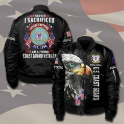 US Coast Guard, E 2 White - Bomber Jacket