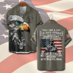 US Navy, Lest We Forget - Short Sleeve Button Shirt