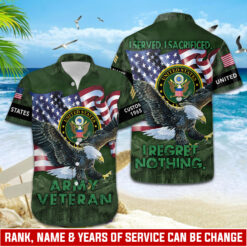 US Army, Honor, Duty, Service - Hawaii Shirt