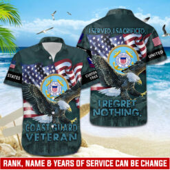 US Coast Guard, Land Of The Free, Because Of The Brave - Hawaii Shirt