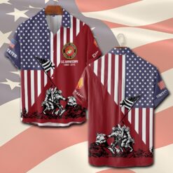 US Marine Corps, All Gave Some, Some Gave All - Short Sleeve Button Shirt