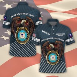 US Coast Guard, Proud Veteran - Polo Shirt
