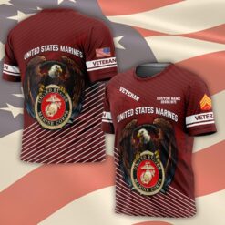 US Marine Corps, Land Of The Free, Because Of The Brave - T-Shirt