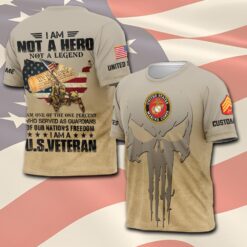 US Marine Corps, Land Of The Free, Because Of The Brave - T-Shirt