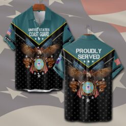 US Coast Guard, E 5 Red - Short Sleeve Button Shirt