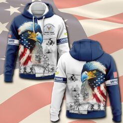 US Navy, E 8 Gold - Hoodie