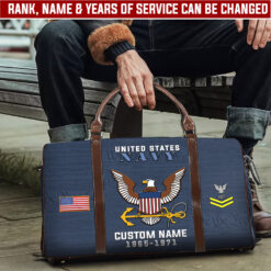 US Navy, Defender of Freedom - Travel Bag - Size L: 20.4 x 9.4 x 10.2 inches