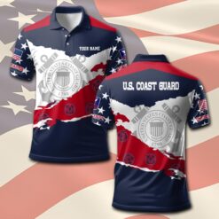 US Coast Guard, E 4 Red - Polo Shirt