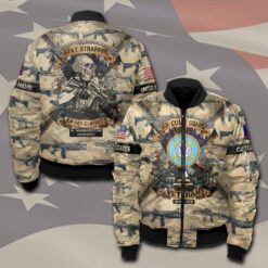 US Coast Guard, Freedom Over Fear - Bomber Jacket