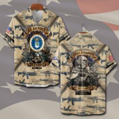 US Air Force , Freedom Isn't Free - Short Sleeve Button Shirt