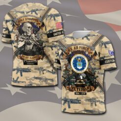 US Air Force , Land Of The Free, Because Of The Brave - T-Shirt