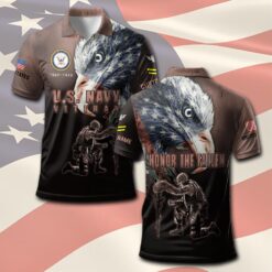 US Navy, E 2 White - Polo Shirt