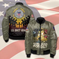 US Coast Guard, I Walked The Walk - Bomber Jacket