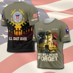 US Coast Guard, E 5 Gold - T-Shirt