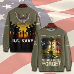 US Navy, E 6 Red - Sweatshirt
