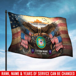 US Coast Guard, No One Fights Alone - Flying Flag 3×5 Feet(90×150 Cm)