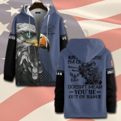 US Navy, E 4 Red - Zip Hoodie