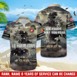 US Marine Corps, I Walked The Walk - Hawaii Shirt