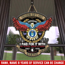 US Air Force, Always Remember, Never Forget - 2 Layers Wooden Sign 18x18in