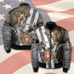 US Marine Corps, Land Of The Free, Because Of The Brave - Bomber Jacket