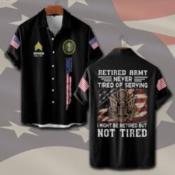 US Army, No One Gets Left Behind - Short Sleeve Button Shirt